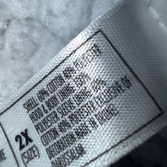 Disney women’s 2x plus full zip hoodie sweater grey. Disneyland - Picture 8 of 9